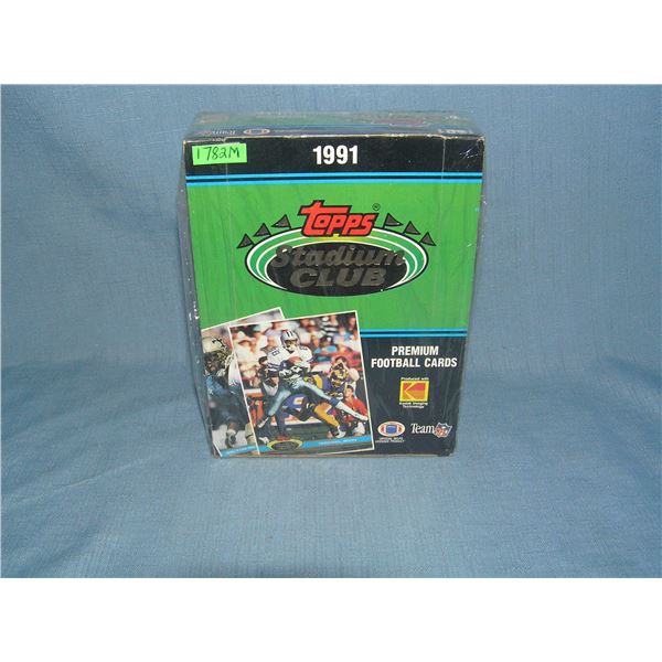 Topps Stadium Club premium football cards in store display box