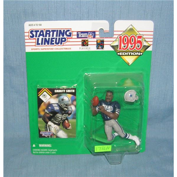 Emmit Smith all star football figure and football card