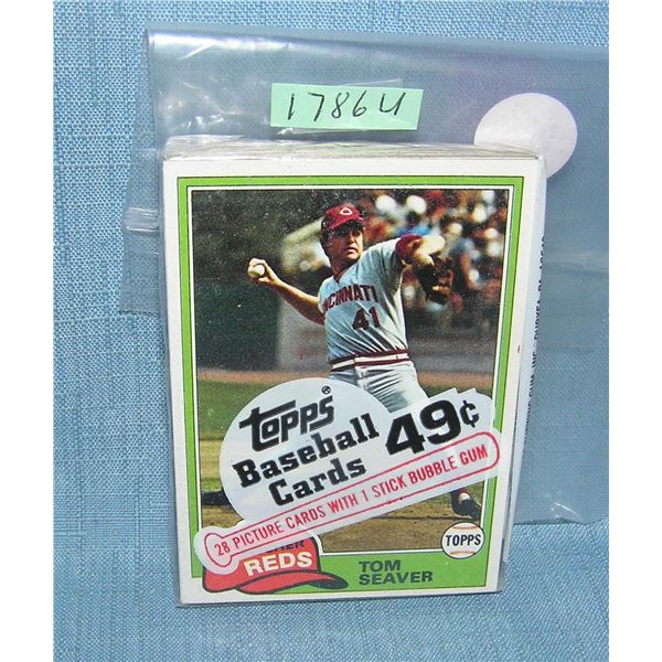 1981 Topps factory sealed cello pack