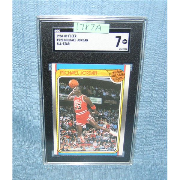 Michael Jordan graded all star basketball card