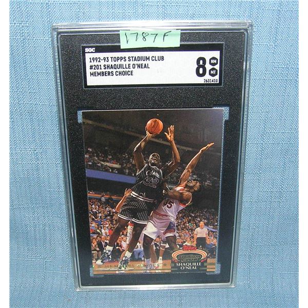 Shaquille O'Neal graded all star basketball card