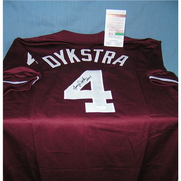 Autographed Lenny Dykstra Philadelphia Phillies jersey
