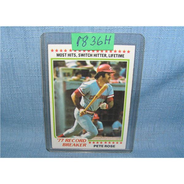 Pete Rose 1978 Topps baseball card