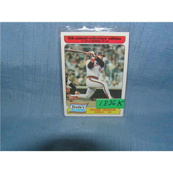 Reggie Jackson all star baseball card