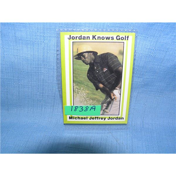 Michael Jordan all star basketball card Jordan knows golf