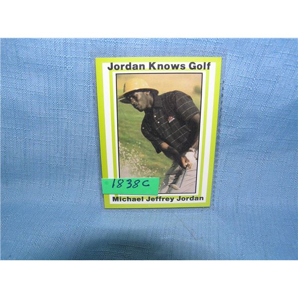 Michael Jordan all star basketball card Jordan knows golf