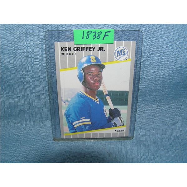Ken Griffey Jr. rookie baseball card