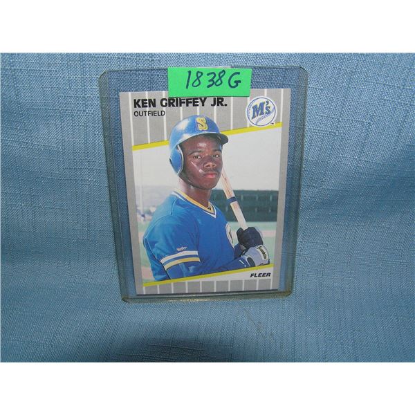 Ken Griffey Jr. rookie baseball card