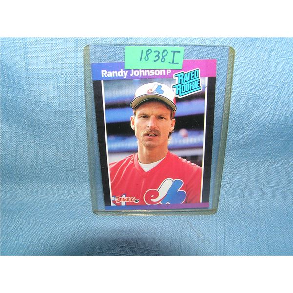 Randy Johnson rookie baseball card