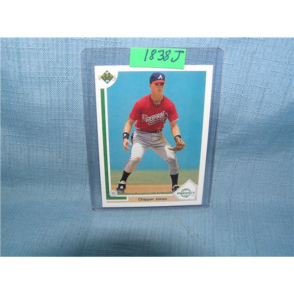 Chipper Jones rookie baseball card