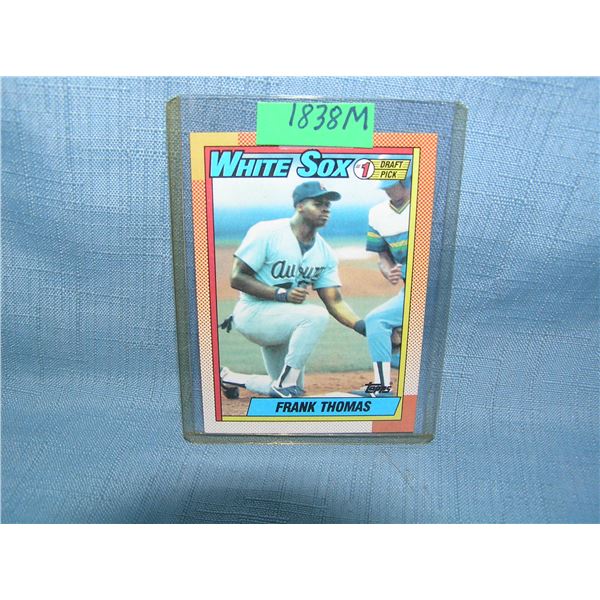 Frank Thomas rookie baseball card