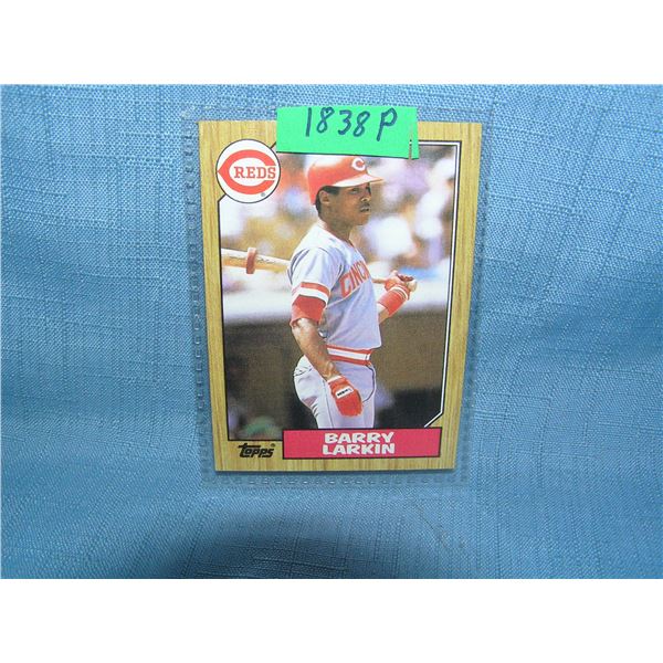 Barry Larkin rookie baseball card