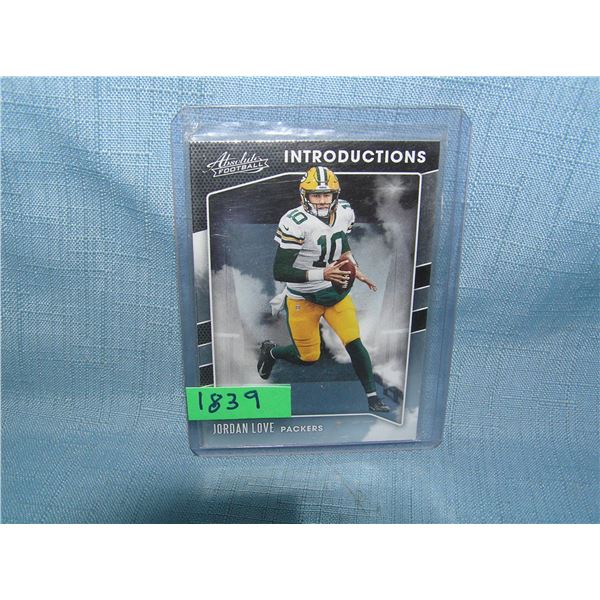 Jordan Love rookie football card