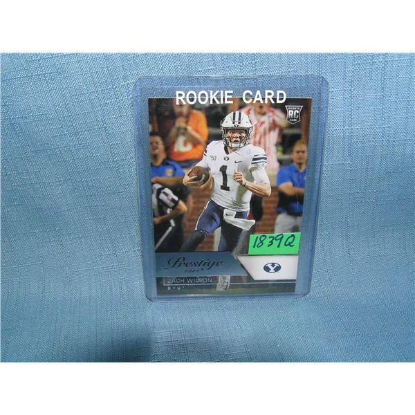 Zach Wilson Pestige rookie football card
