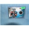 Image 1 : Cam Newton rookie football card with game used material insert