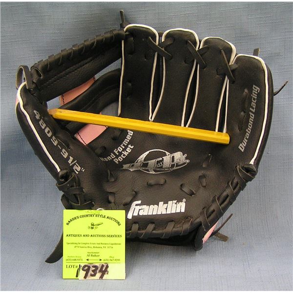 Vintage leather baseball glove by Franklin