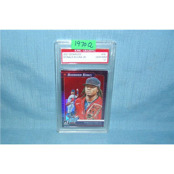 Ronald Acuna Jr. gem mint 10 baseball card