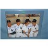 Autographed Mickey Mantle, Joe Dimaggio, Whtey Ford, and Billy Martin 8 by 10 photo