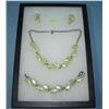 Vintage Lucite necklace, earring and bracelet set