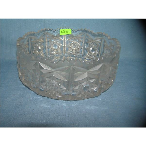 Antique American Crystal serving bowl
