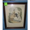 Early framed French print