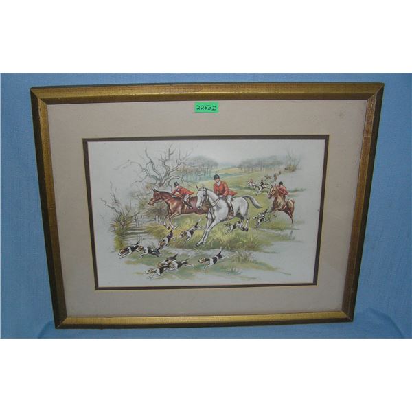 Vintage Fox Hunt print
