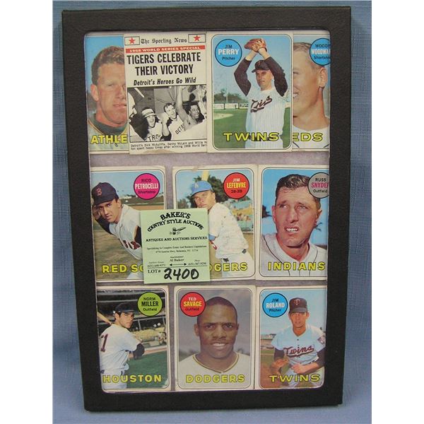 Selection of vintage all star baseball cards including Gaylord Perry