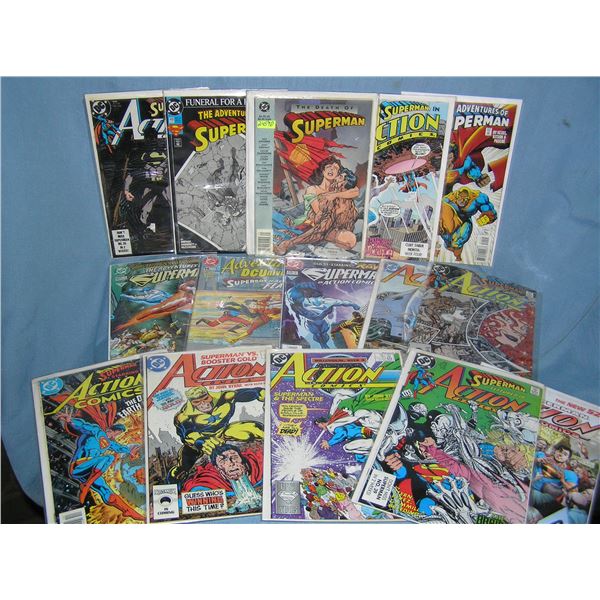 Collection of vintage Superman and related Comic Books