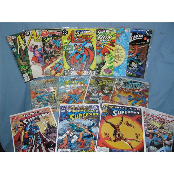Collection of vintage Superman and related Comic Books