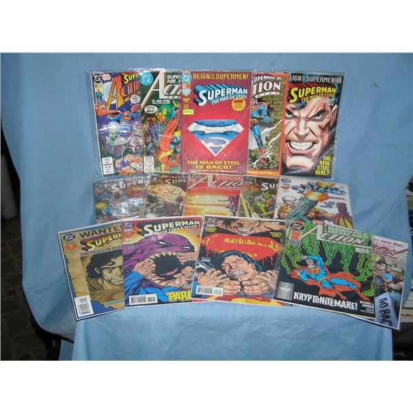 Collection of vintage Superman and related Comic Books