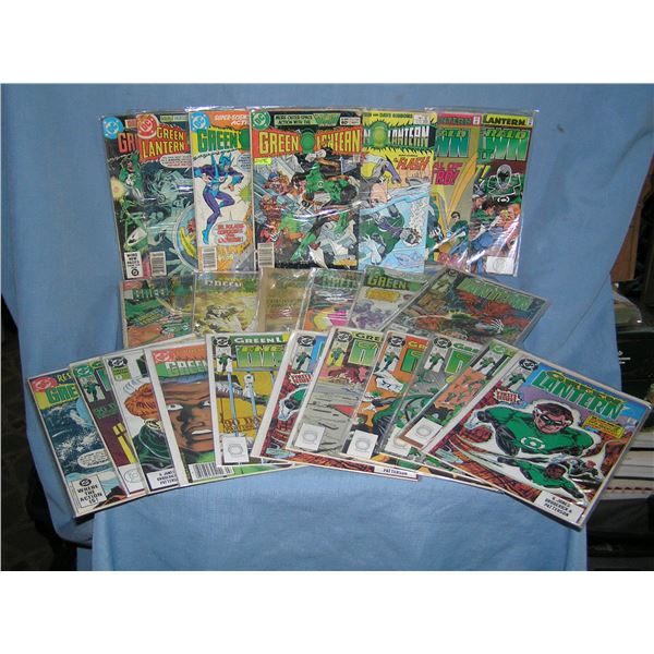 Collection of vintage DC Green Lantern Comic Books 1 missing cover