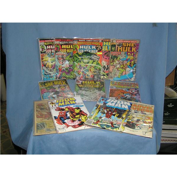 Group of vintage Marvel Superhero Comic Books