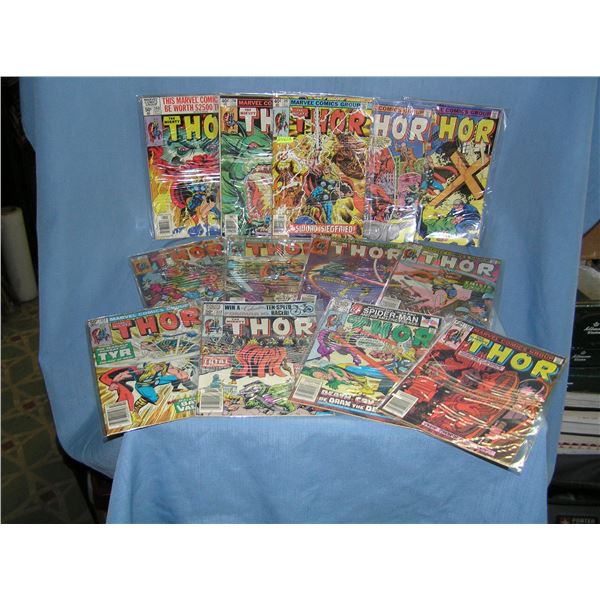 Group of vintage Marvel Thor Comic Books