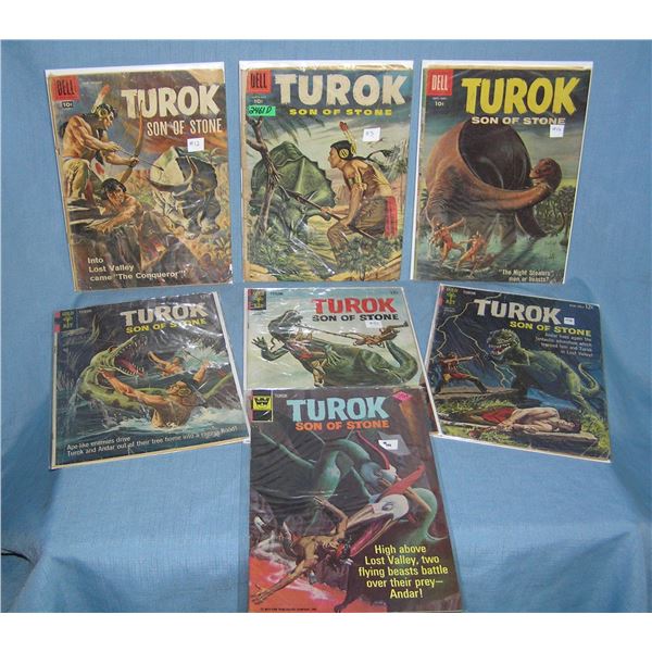 Group of early Turok son of stone comic books
