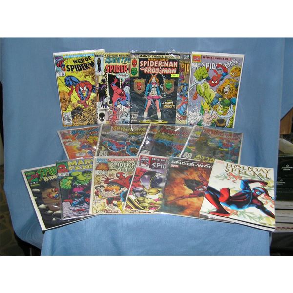 Large group of vintage Spiderman Comic Books