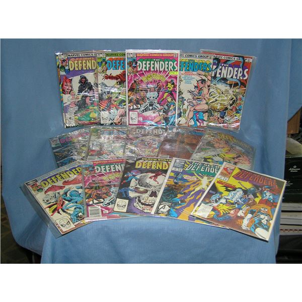 Large collection of Marvel the Defenders Comic Books