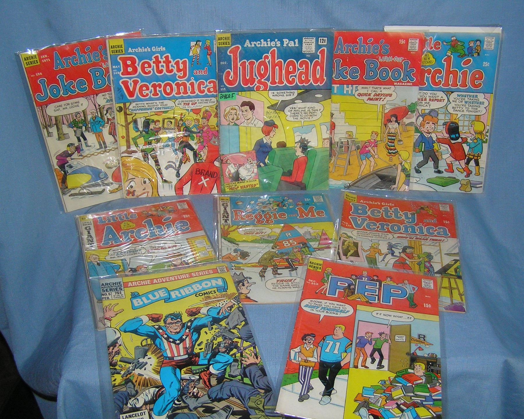 Collection of early Archie and related comic books