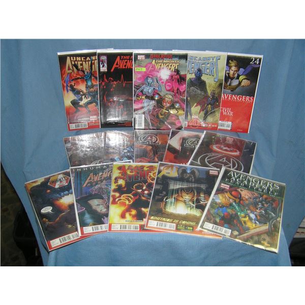 Large group of vintage Modern era. Avengers and related Comic Books