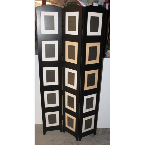 3 PANEL PICTURE FRAME ROOM DIVIDER