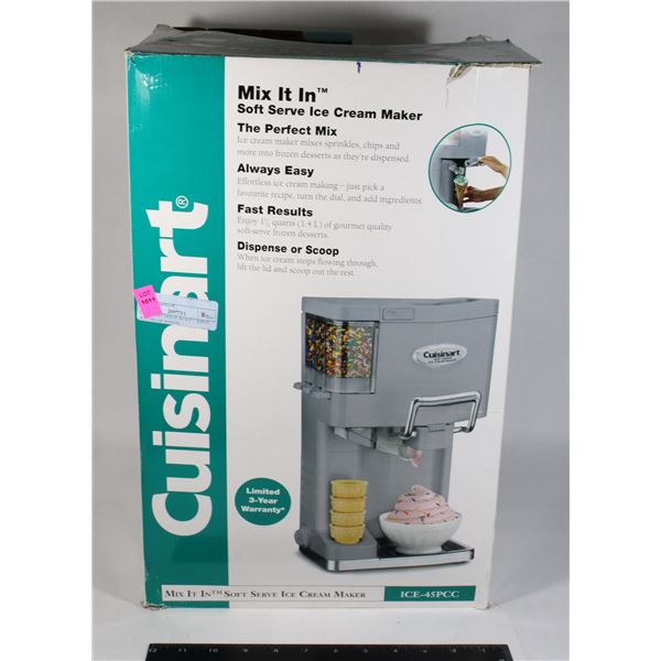 CUISINART MIX IT IN SOFT SERVE ICE CREAM MAKER