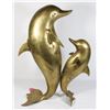Image 3 : BRASS DOLPHIN AND CALF DECORATION