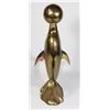 Image 2 : VINTAGE 17 INCH TALL BRASS DOLPHIN PLAYING