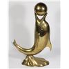 Image 3 : VINTAGE 17 INCH TALL BRASS DOLPHIN PLAYING