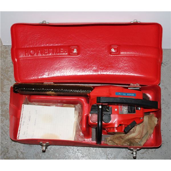 HOMELITE CHAIN SAW IN CASE