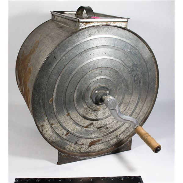 ANTIQUE TIN CHURN