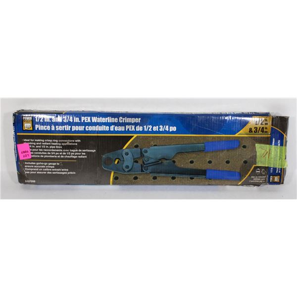 1/2 INCH - 3/4 INCH PEX WATER LINE CRIMPER