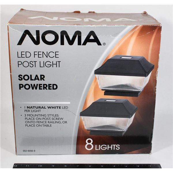 NEW NOMA LED FENCE POST LIGHT 8 PACK