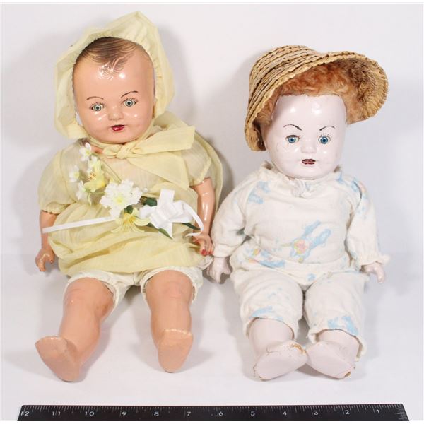 TWO VINTAGE/ ANTIQUE DOLLS