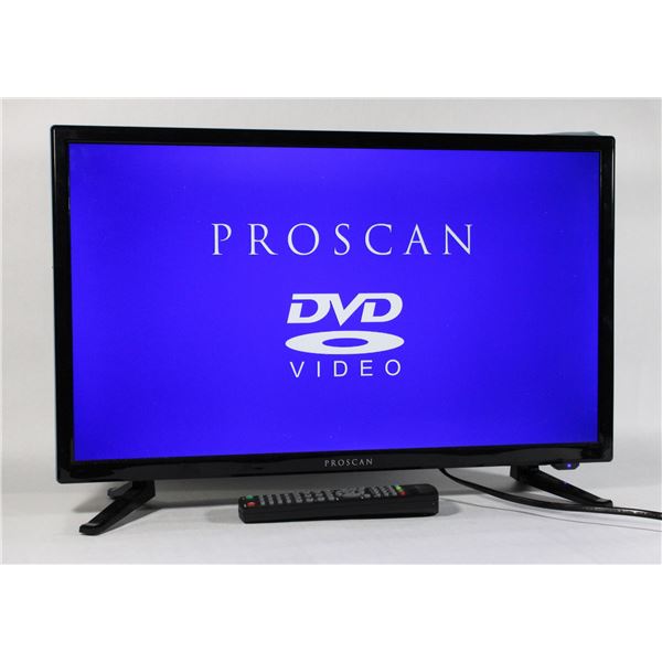 24" PROSCAN LED HDTV WITH BUILT IN DVD PLAYER