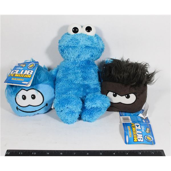 TWO CLUB PENGUIN STUFFED TOYS INCLUDING